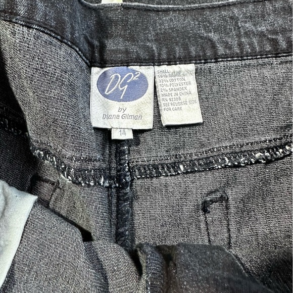 DG2 By Diane Gilman Vintage Y2K Retro High Rise Flare Bling Stud Jeweled Jean 14 - Picture 11 of 14